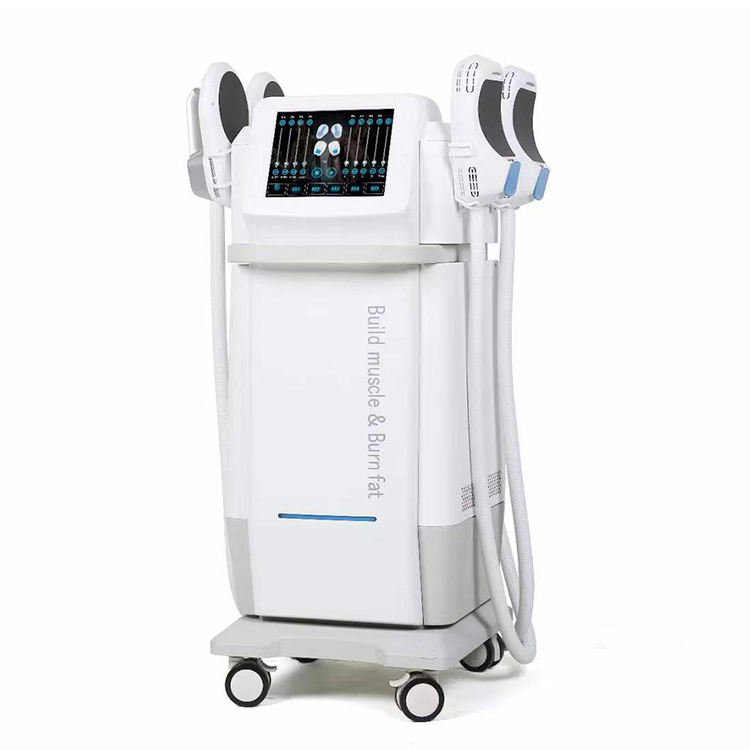 Salon use EMS Muscle Stimulator electromagnetic EMslim HI-EMT machine 2 or 4 handles for arms and thigh fat burning shaping equipment