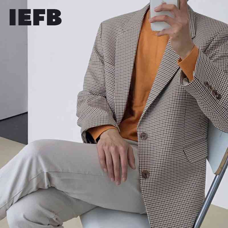 IEFB Men's Wear Vintage Plaid Suit Coat Men's Korean Fashion Handsome Loose Spring Casual Blazers Streetwear Clothing 9Y6581 210524, Check
IEFB Men's Wear Vintage Plaid Suit Coat Men's Korean Fashion Handsome Loose Spring Casual Blazers Streetwear Clothing 9Y6581 210524, Check