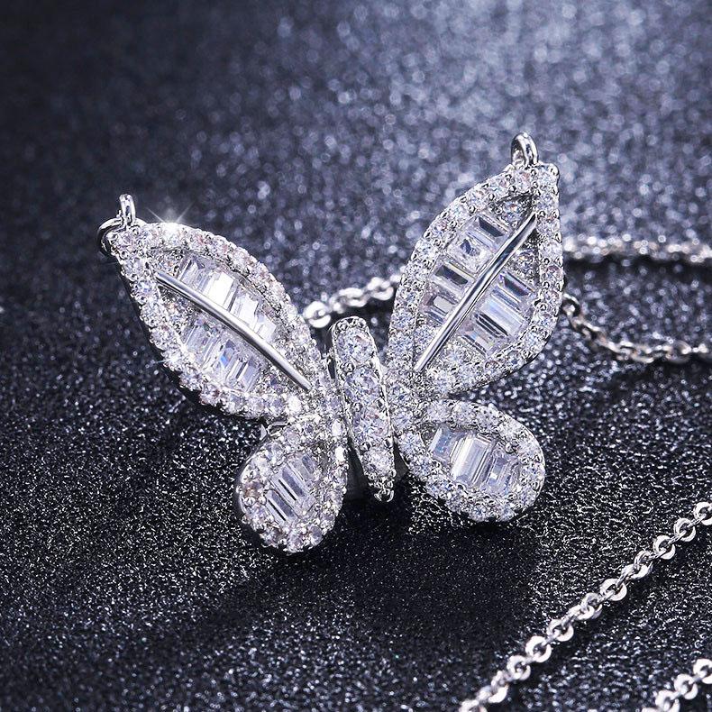 Pendant Necklaces Fashion Luxury Shiny Zirconia Butterfly Jewelry Necklace Women Y2k Wedding Friends Personalized Gift
Pendant Necklaces Fashion Luxury Shiny Zirconia Butterfly Jewelry Necklace Women Y2k Wedding Friends Personalized Gift