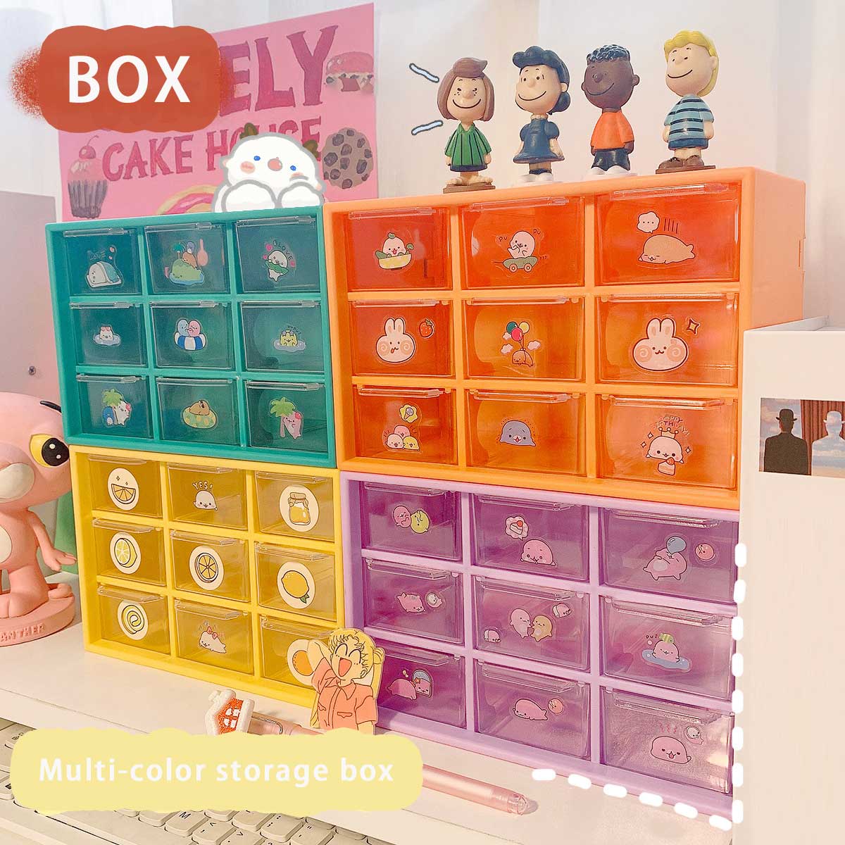W&G Kawaii Nine Grid Desktop Storage Box Der Dust-proof Cosmetics Jewery Nai Stuff Organizer Shef Makeup Organizing Case
W&G Kawaii Nine Grid Desktop Storage Box Der Dust-proof Cosmetics Jewery Nai Stuff Organizer Shef Makeup Organizing Case