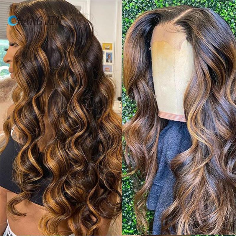 Lace Wigs CHANGJIN Highlight Blonde Brown Colored 13X4 Perruque For Black Women Body Wavy 180% Brazilian Remy Human Hair, Black;brown
Lace Wigs CHANGJIN Highlight Blonde Brown Colored 13X4 Perruque For Black Women Body Wavy 180% Brazilian Remy Human Hair, Black;brown