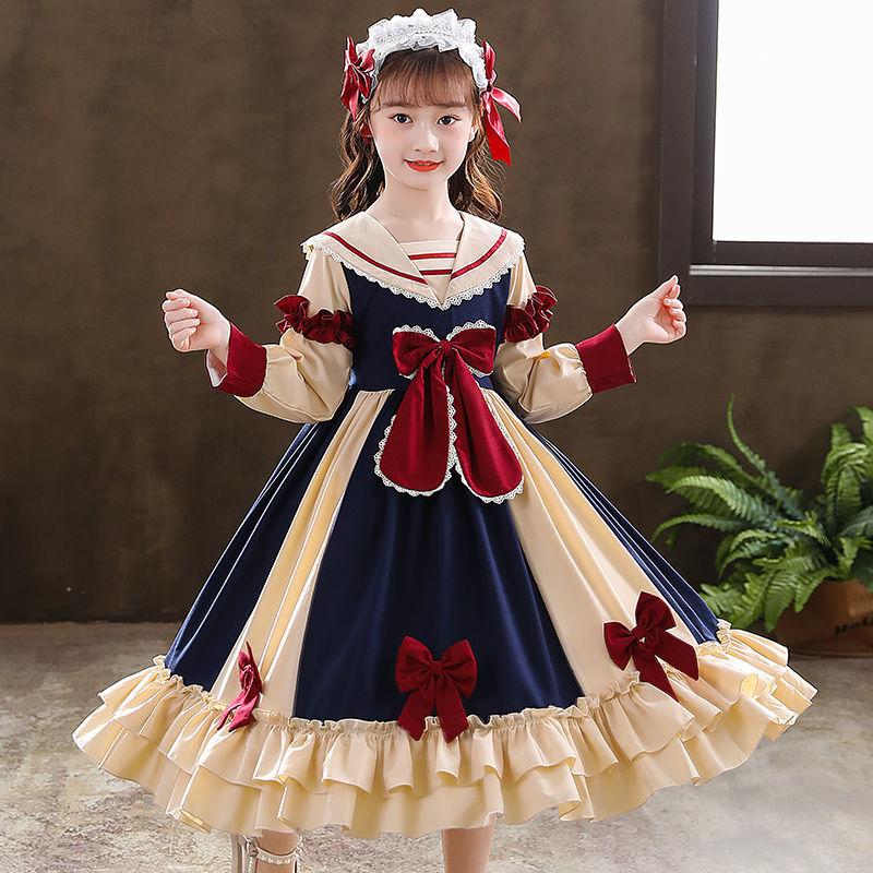 Girl's Dresses Princess Dress Lolita Autumn Winter Flower Girl For Weddings Wedding 2021 Girls, Red;yellow
Girl's Dresses Princess Dress Lolita Autumn Winter Flower Girl For Weddings Wedding 2021 Girls, Red;yellow