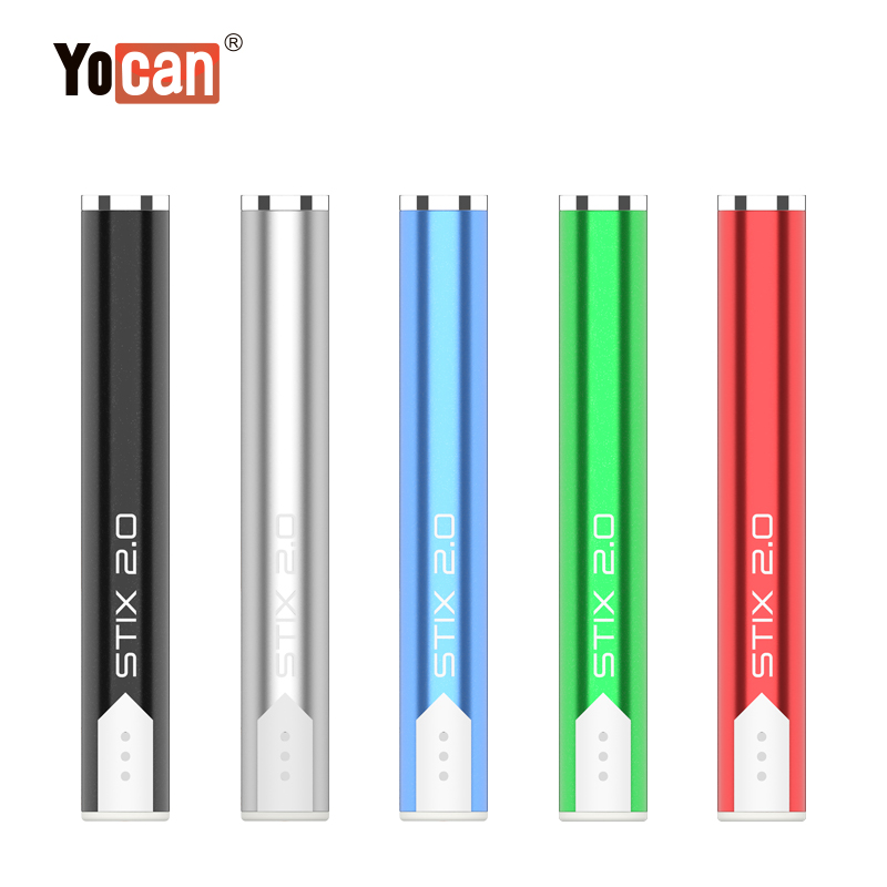 2022 Original Yocan STIX 2.0 Battery Built-in VV Battery Fit For 510 Cartridges Vaporizer Vape Cartridge 5 Colors
2022 Original Yocan STIX 2.0 Battery Built-in VV Battery Fit For 510 Cartridges Vaporizer Vape Cartridge 5 Colors