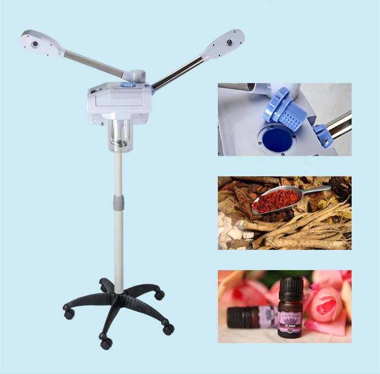 Facial Steamer Machine Cold & Hot Double-end Steame Skin Cleaning Equipment for Salon Face Moisturizing Spray Device