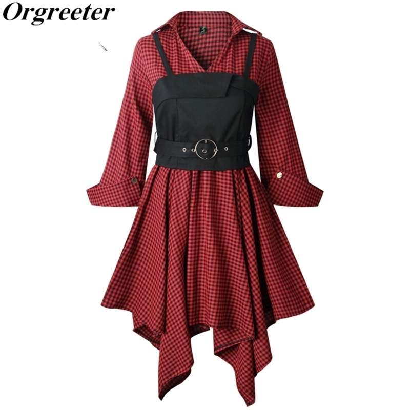 Spring Summer Two piece Set Women Casual Breast wrap Vest + Plaid Long Sleeve Irregular Hem Dress Suit Office Lady Outfits 210602, Red
Spring Summer Two piece Set Women Casual Breast wrap Vest + Plaid Long Sleeve Irregular Hem Dress Suit Office Lady Outfits 210602, Red