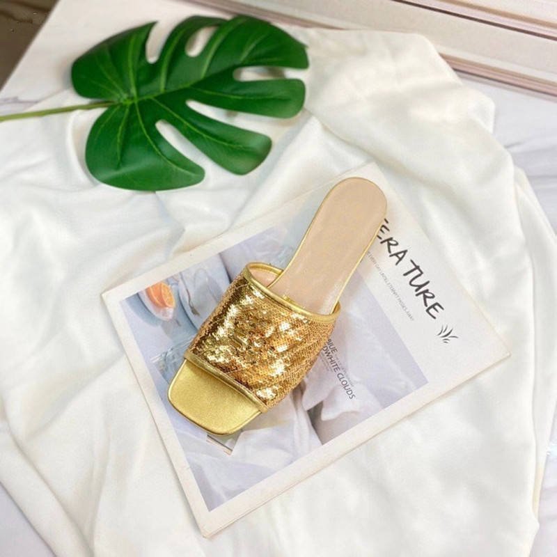 Fashion designer women's slippers sandals leather material Sequin decoration flat comfortable luxury custom logo 35-42, Pink
Fashion designer women's slippers sandals leather material Sequin decoration flat comfortable luxury custom logo 35-42, Pink