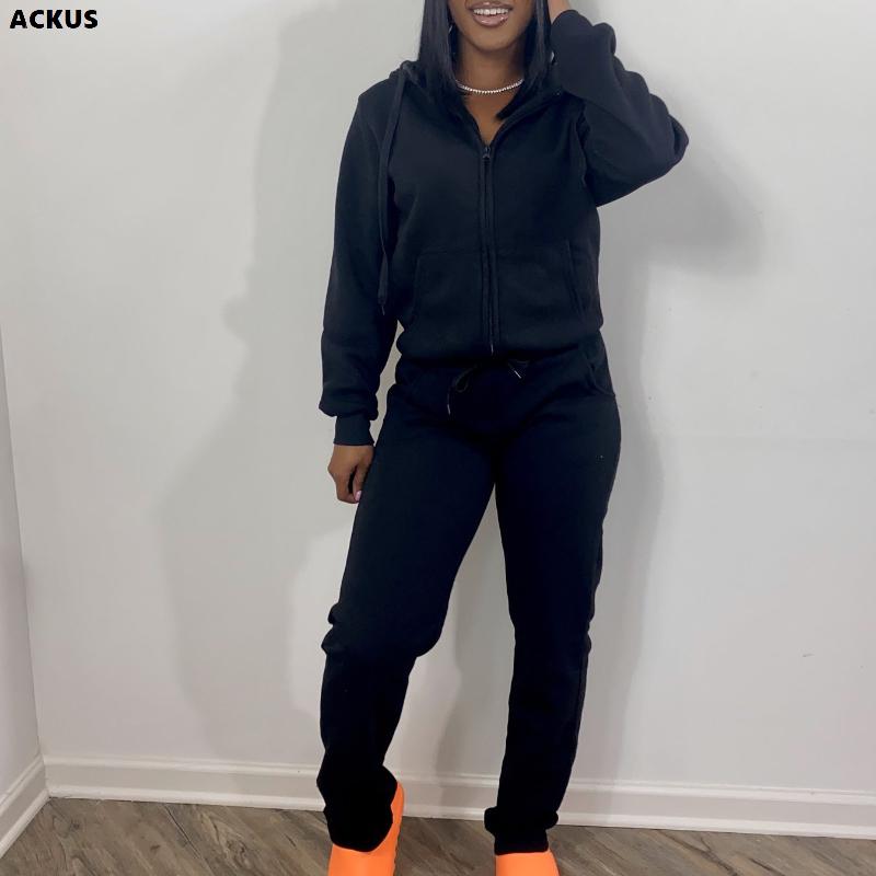 Women' Two Piece Pants ACKUS Women Tracksuit Solid Hooded Pocket Tops + Stretchy 2 Sets Casual Outfits Soft Warm Sweatsuits Autumn 2021, Black
Women' Two Piece Pants ACKUS Women Tracksuit Solid Hooded Pocket Tops + Stretchy 2 Sets Casual Outfits Soft Warm Sweatsuits Autumn 2021, Black