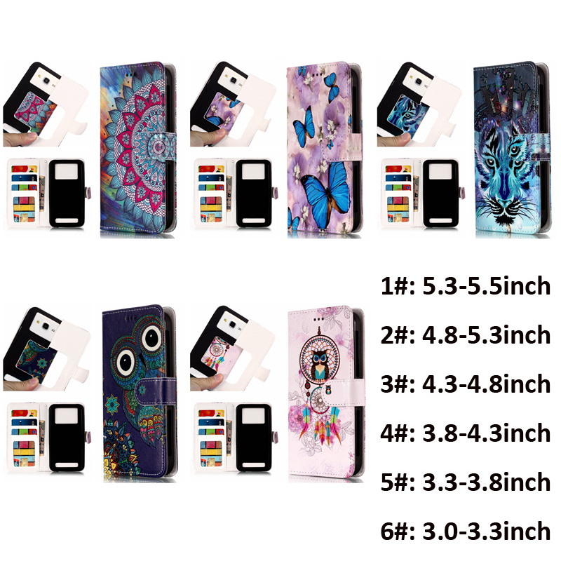 Universal Wolf Flower Butterfly Hybrid Wallet Cases PU Flip Leather Case Card Slot For 3.0 To 5.5 inch Mobile Phone iPhone Samsung Huawei XiaoMi MOTO LG OnePlus, Mix colors
Universal Wolf Flower Butterfly Hybrid Wallet Cases PU Flip Leather Case Card Slot For 3.0 To 5.5 inch Mobile Phone iPhone Samsung Huawei XiaoMi MOTO LG OnePlus, Mix colors