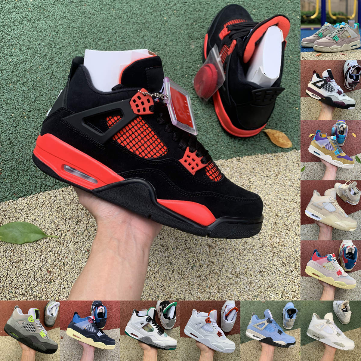 Taupe Haze 4 men women basketball shoes 4s Red Thunder University Blue White Cement Union Guava Ice designer Black Cat Cactus Jack trainer sneakers
Taupe Haze 4 men women basketball shoes 4s Red Thunder University Blue White Cement Union Guava Ice designer Black Cat Cactus Jack trainer sneakers