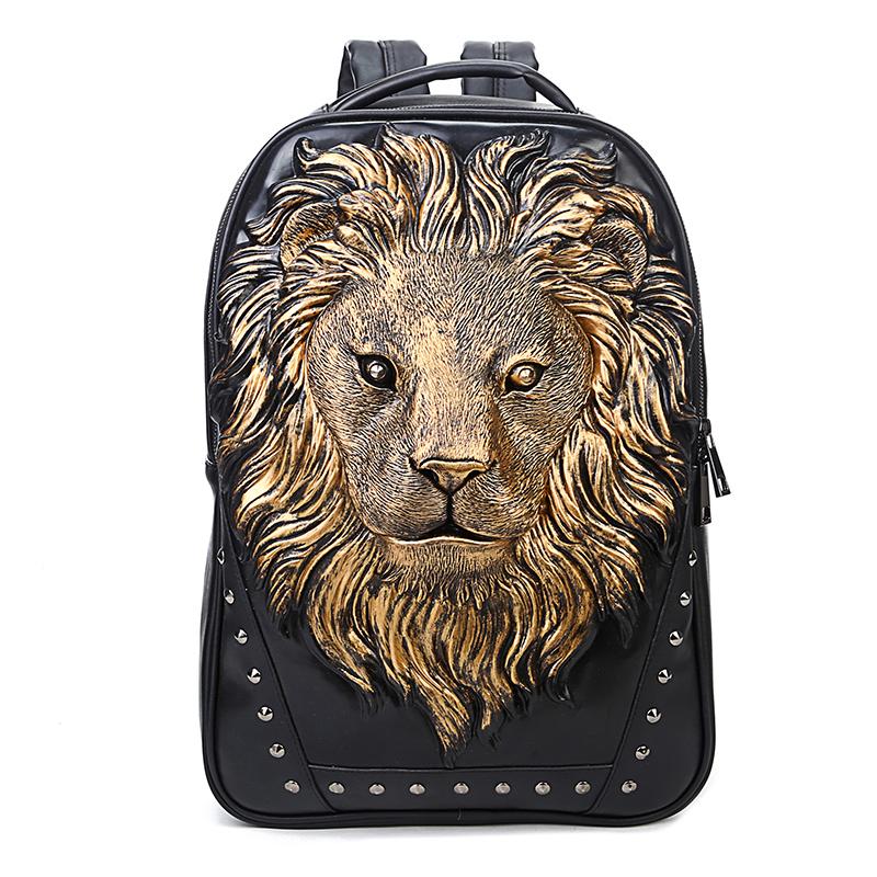Backpack 3D Embossed Lion Bags For Men Travel Computer Bag Unique Originality Women Personality Whimsical Cool Rock, Black
Backpack 3D Embossed Lion Bags For Men Travel Computer Bag Unique Originality Women Personality Whimsical Cool Rock, Black