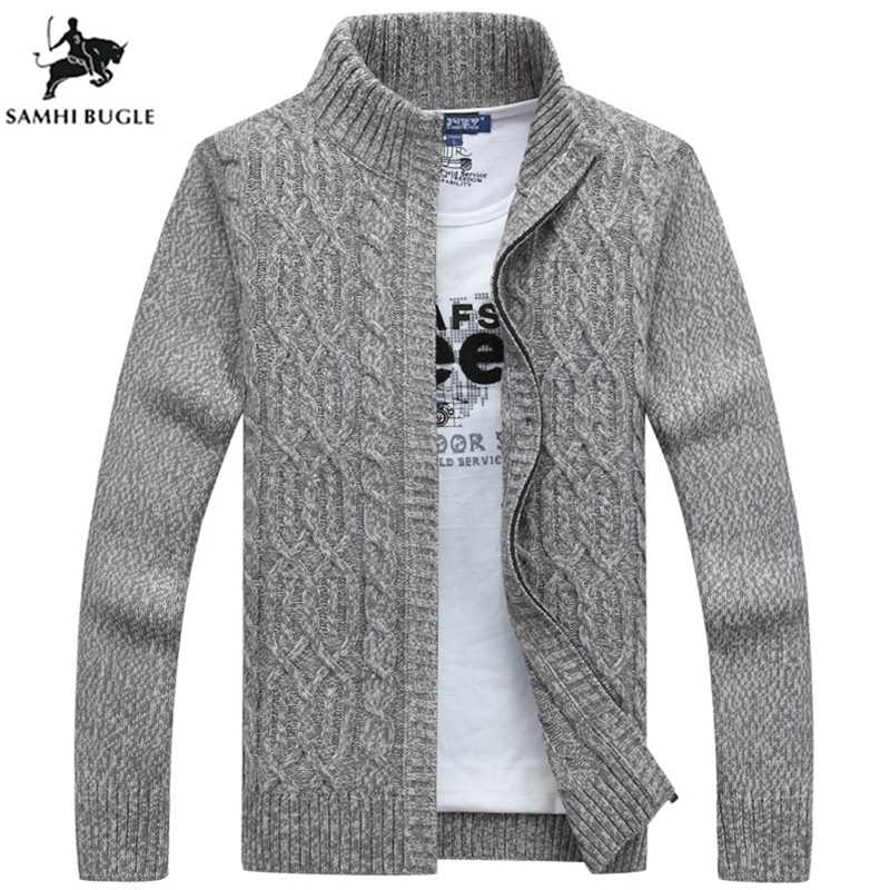 Mens Sweaters for Winter Thickening Warm Cashmere Sweater Men Fashion Zipper Cardigan Men Grey Black Sweater Men 201221, Gray
Mens Sweaters for Winter Thickening Warm Cashmere Sweater Men Fashion Zipper Cardigan Men Grey Black Sweater Men 201221, Gray