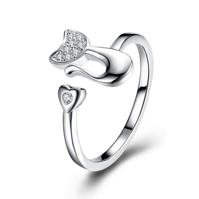 Cluster Rings Garilina Fashion Romantic Cat And Heart Shaped Cubic Zirconia Love Ladies Party Ring R2232
Cluster Rings Garilina Fashion Romantic Cat And Heart Shaped Cubic Zirconia Love Ladies Party Ring R2232
