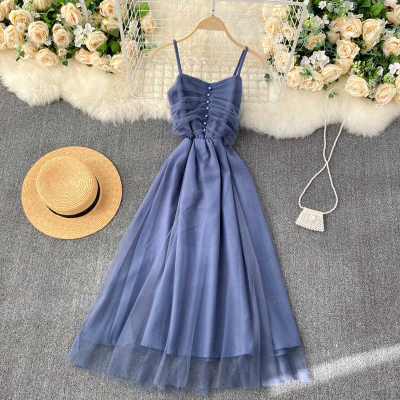 Sexy Mesh Spaghetti Strap Dress Women Elegant Sleeveless V-Neck High Waist Sweet Red/Beige/Blue Midi Vestidos Female New Fashion Y0603, Brown
Sexy Mesh Spaghetti Strap Dress Women Elegant Sleeveless V-Neck High Waist Sweet Red/Beige/Blue Midi Vestidos Female New Fashion Y0603, Brown