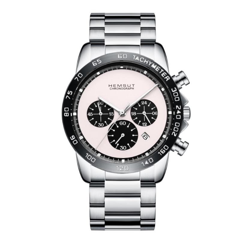 Wristwatches HEMSUT Luxury Men Watch Black Quartz Chronograph Stainless Steel Mens Clock Relogio Masculino 2021, Gold
Wristwatches HEMSUT Luxury Men Watch Black Quartz Chronograph Stainless Steel Mens Clock Relogio Masculino 2021, Gold