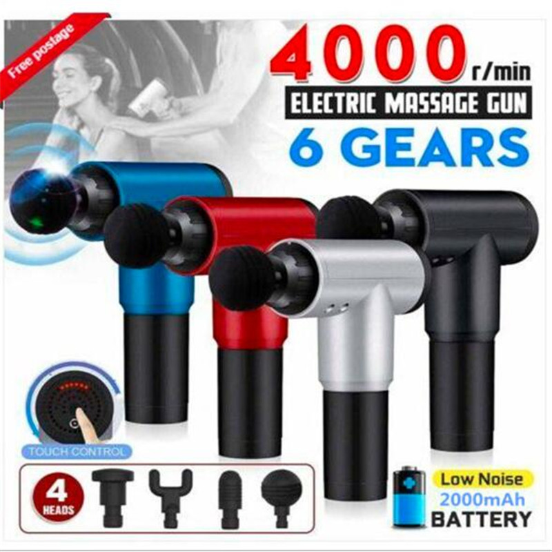 4 Colors 6 Gears 4000r Low Noise Electric Massage Gun Deep Muscle Massager Fascial Relax Full Body Vibration Machine ship by DHL
4 Colors 6 Gears 4000r Low Noise Electric Massage Gun Deep Muscle Massager Fascial Relax Full Body Vibration Machine ship by DHL
