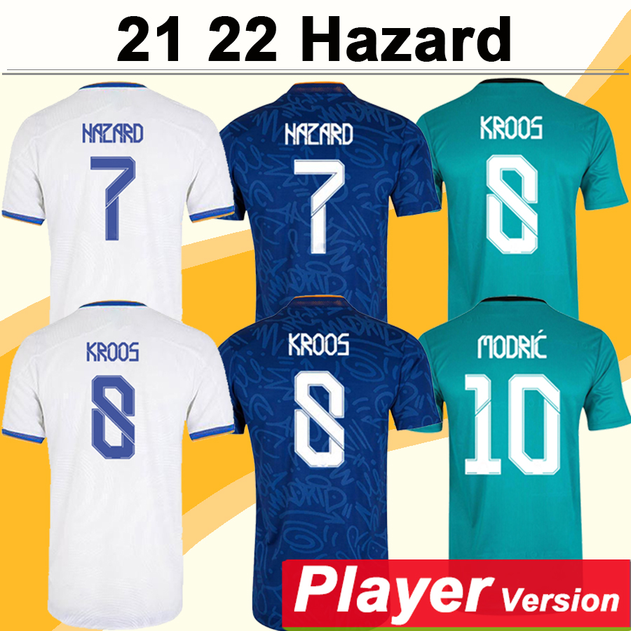 21 22 HAZARD BENZEMA KROOS Player Version Mens Soccer Jerseys ISCO MARCELO MODRIC ASENSIO F. MENDY RODRYGO MARIANO Home Away 3rd VINI JR. BA, Black;yellow
21 22 HAZARD BENZEMA KROOS Player Version Mens Soccer Jerseys ISCO MARCELO MODRIC ASENSIO F. MENDY RODRYGO MARIANO Home Away 3rd VINI JR. BA, Black;yellow
