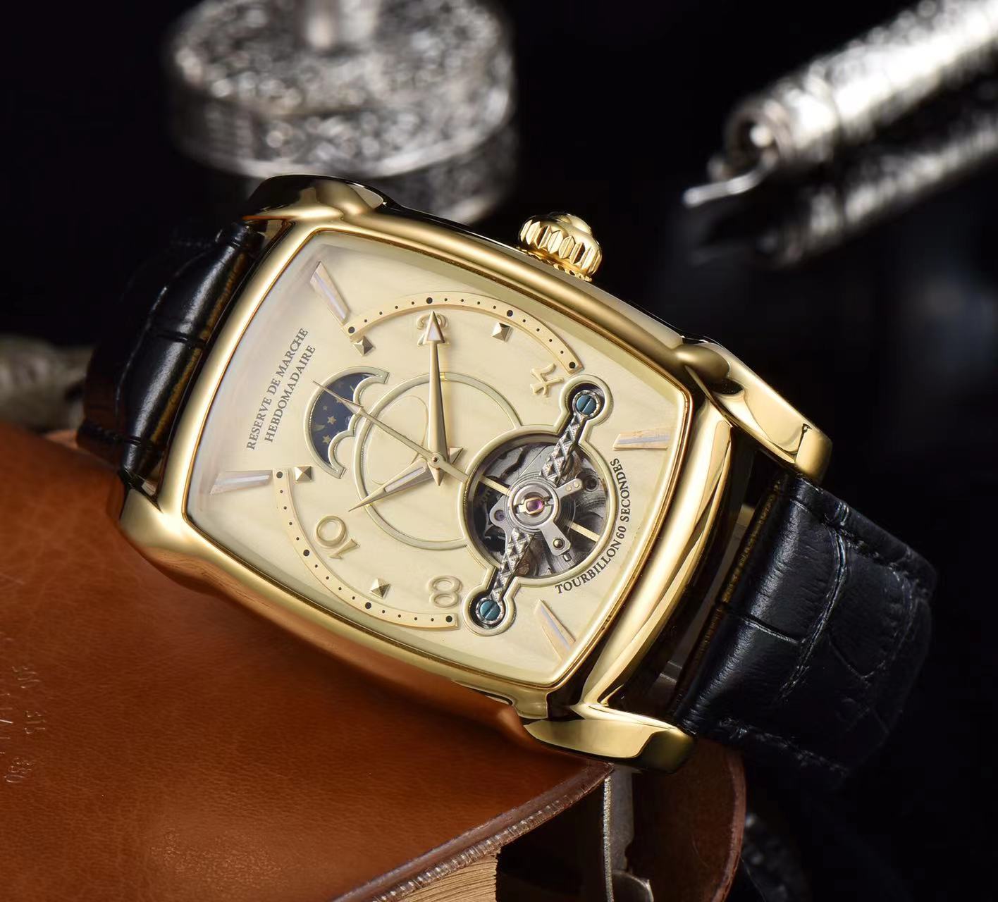 2021 All the small seconds leiusre menes wristwatches stainless mechanical automatic