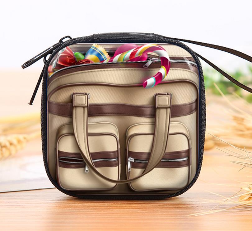 Vintage Coin Purse Small Portable Retro Tinplate Zipper Wallet Key Case Change Bags Children Camera Radio Pouch Kids Christmas Gift Birthday Presents 