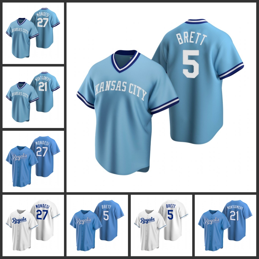 Kansas City Royals Men George Brett Mike Montgomery Adalberto Mondesi Women Youth Jersey, Black
Kansas City Royals Men George Brett Mike Montgomery Adalberto Mondesi Women Youth Jersey, Black