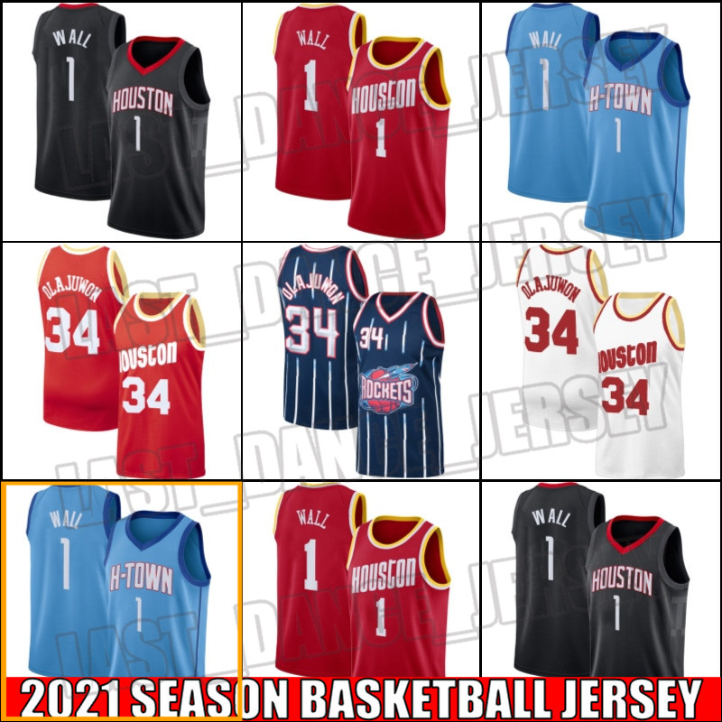 Houston Rockets Jersey John 1 Wall Jerseys Throwback Hakeem 34 Olajuwon Jersey Basketball Uniform CXzxcba2, Black;red 
Houston Rockets Jersey John 1 Wall Jerseys Throwback Hakeem 34 Olajuwon Jersey Basketball Uniform CXzxcba2, Black;red