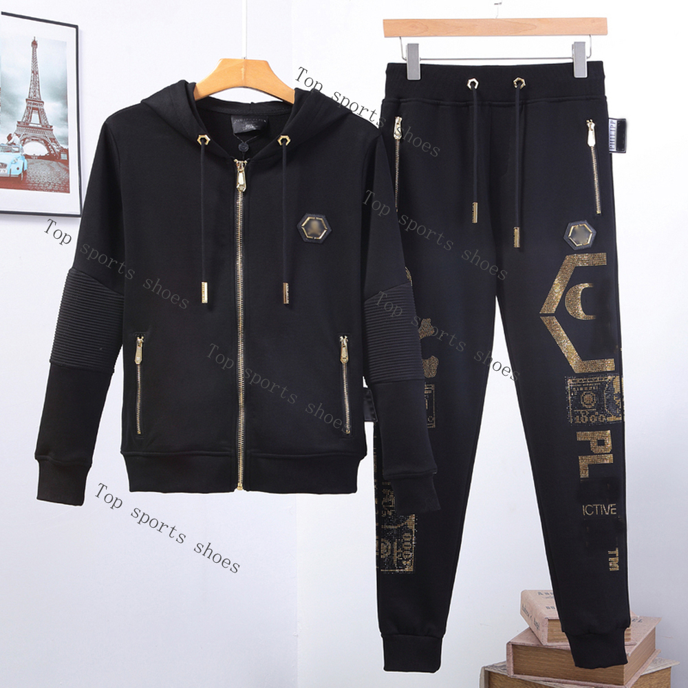 Men's Tracksuits ironing diamond Phillip plain Creative Sports 2-piece Sweater Pants Suits Man Tops Trousers sets Embroidery Gold Slive, Gray
Men's Tracksuits ironing diamond Phillip plain Creative Sports 2-piece Sweater Pants Suits Man Tops Trousers sets Embroidery Gold Slive, Gray