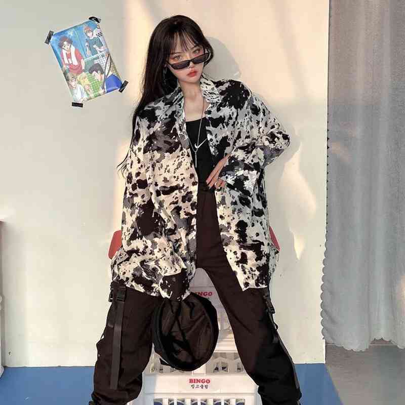 Spring Streert Style Oversize Women Blouse Shirt Tie Dye Camouflage Long Sleeve Ladies Loose Fashion Female Clothing 210521, Sku
Spring Streert Style Oversize Women Blouse Shirt Tie Dye Camouflage Long Sleeve Ladies Loose Fashion Female Clothing 210521, Sku