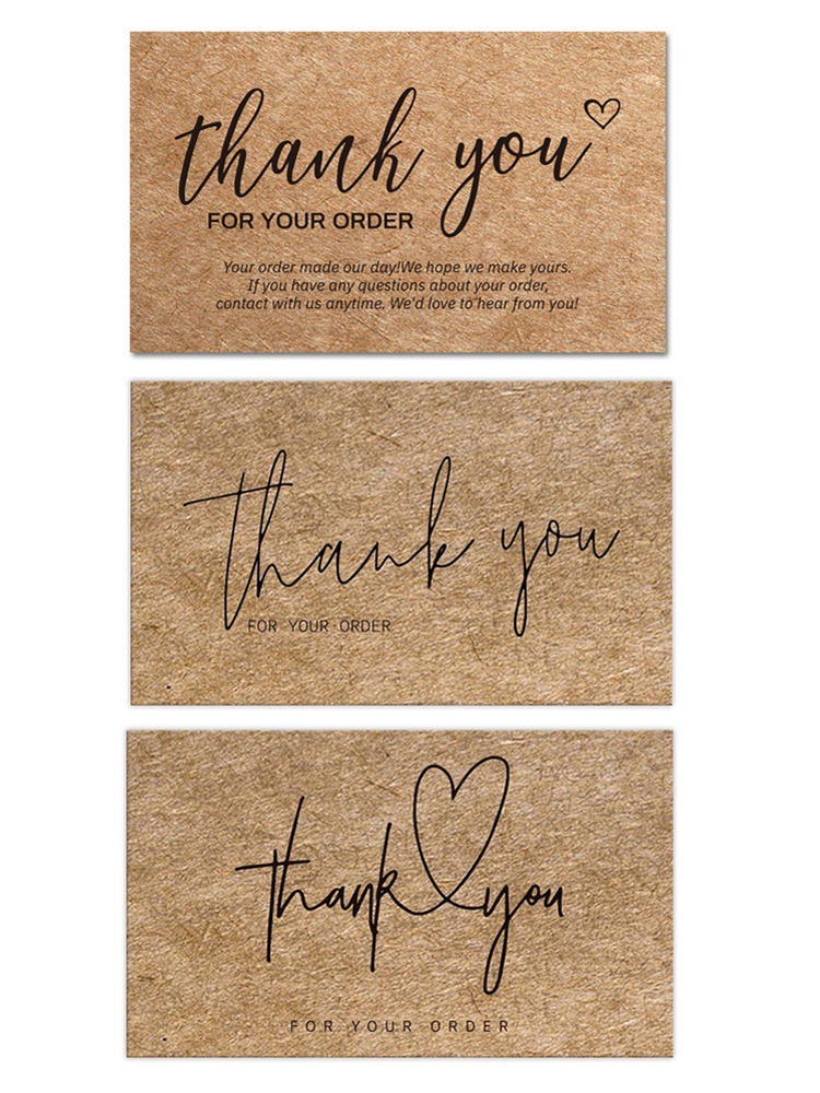 Thank You For Your Order Cards Kraft Paper Products Thanks Card Appreciation Cardstock Purchase Inserts to Support Small Business Customer S
Thank You For Your Order Cards Kraft Paper Products Thanks Card Appreciation Cardstock Purchase Inserts to Support Small Business Customer S