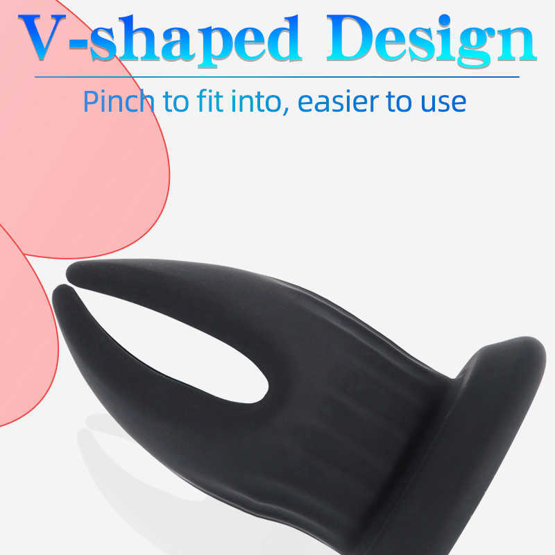 Hollow Anal Plug Tunnel Buttplug Gay Sex Toys Open Butt Enema Dilator/Shower/Speculum Expander For Anus Massage/Douche 211015