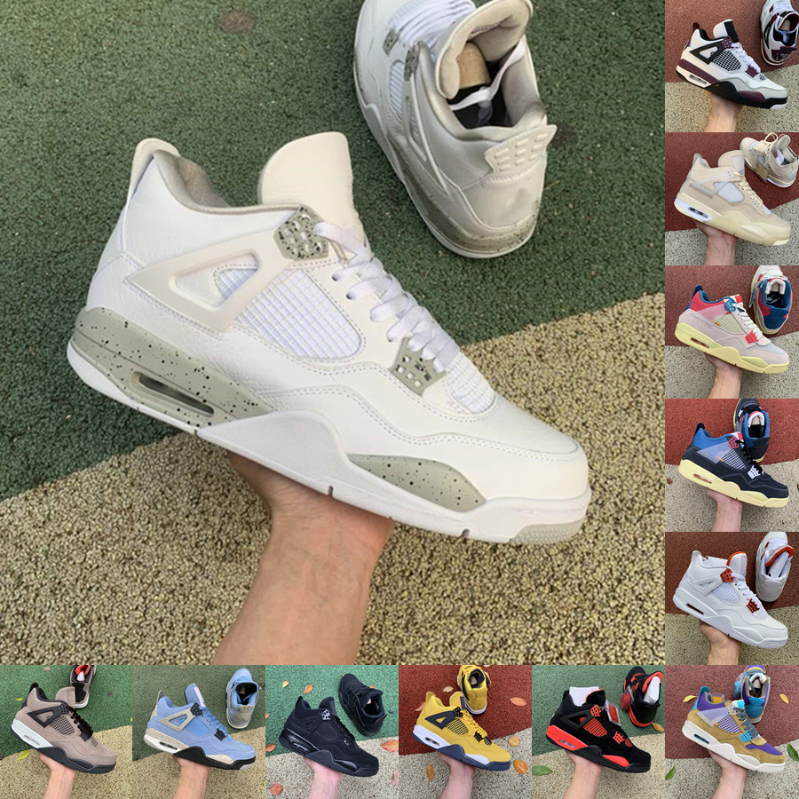 High quality University Blue 4 4s basketball shoes mens White Sail Union Guava Ice Black Cat designer sneakers Oreo Red Thunder Taupe Haze sports trainer, Please contact us
High quality University Blue 4 4s basketball shoes mens White Sail Union Guava Ice Black Cat designer sneakers Oreo Red Thunder Taupe Haze sports trainer, Please contact us