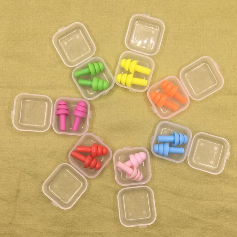 Silicone Earplugs Swimmers Soft and Flexible Ear care Plugs for travelling & sleeping reduce noise Earplug