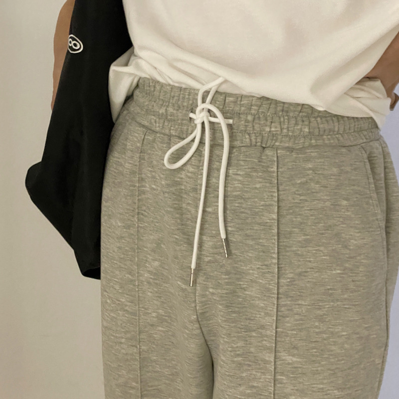 IEFB Spring Autumn Loose Legged Sports Pants Men's Korean Trend Casual High Waist Drawstring Sweatpants For Men 9Y6910 210524