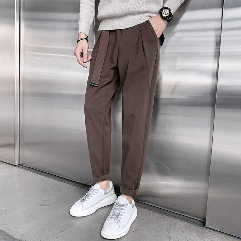Woolen Mens Joggers Pants Casual Pencil Pant Belt Sweatpants Solid Colors Trousers Hip Hop Streetwear Harem Pant Plus Size 5XL 210527, Khaki
Woolen Mens Joggers Pants Casual Pencil Pant Belt Sweatpants Solid Colors Trousers Hip Hop Streetwear Harem Pant Plus Size 5XL 210527, Khaki