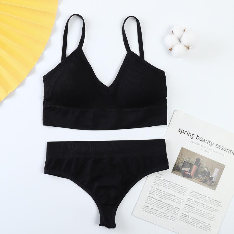 Bras Sets 2PCS Bra Brief Set Women Sexy Bralette Underwear Lingerie Basic Stretchy Tank Crop Top Ribbed Tops Girls Fashion Brassiere, Red;black
Bras Sets 2PCS Bra Brief Set Women Sexy Bralette Underwear Lingerie Basic Stretchy Tank Crop Top Ribbed Tops Girls Fashion Brassiere, Red;black
