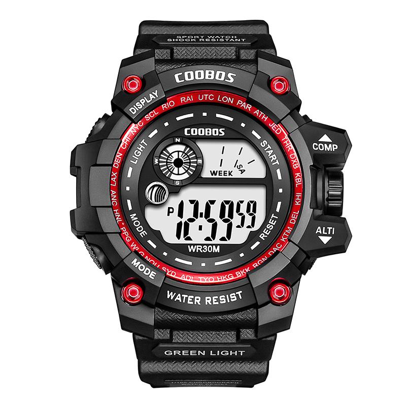 Wristwatches Electronic Women's Watches Fashion Led Luminous Clock Sport Digital Watch Women Men Unisex Casual Womens Gifts 2021, Red
Wristwatches Electronic Women's Watches Fashion Led Luminous Clock Sport Digital Watch Women Men Unisex Casual Womens Gifts 2021, Red