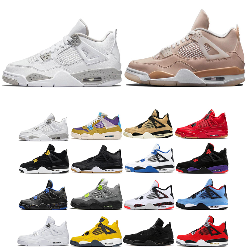 2021 top jumpman 4 4s black cat men basketball shoes WINGS Lightning cactus Loyal Blue THUNDER Fire Red MOTORSPORT Rasta mens trainers sports sneakers size 7-13, #29 pure money
2021 top jumpman 4 4s black cat men basketball shoes WINGS Lightning cactus Loyal Blue THUNDER Fire Red MOTORSPORT Rasta mens trainers sports sneakers size 7-13, #29 pure money