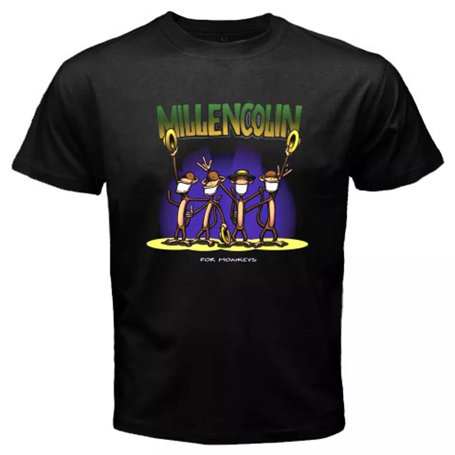 New Millencolin Logo Men's Black T-Shirt Size S to 3XL 100% Cotton