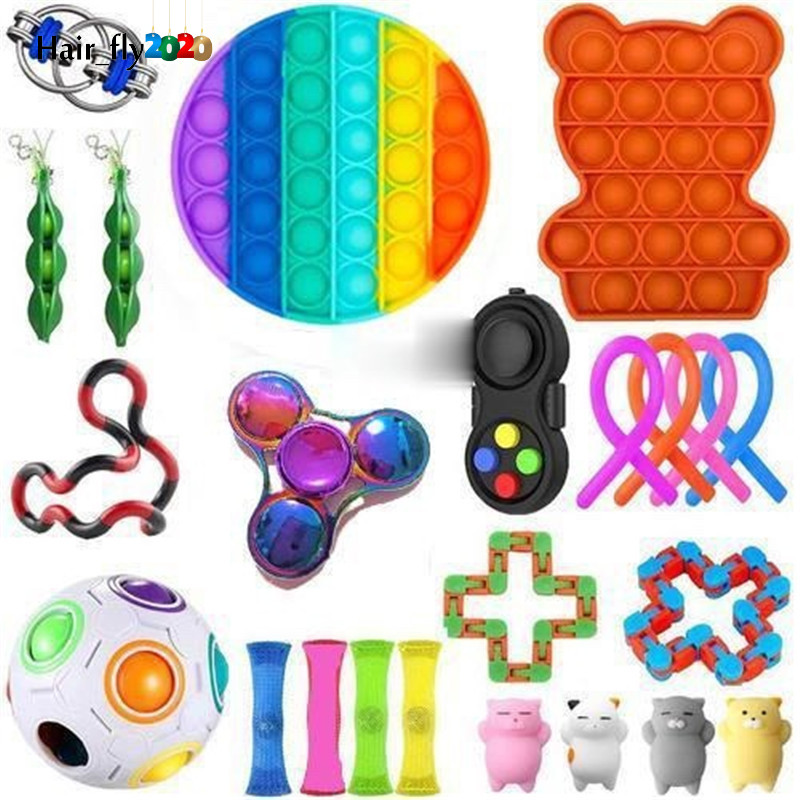 Fast Delivery Fidget Toy Sets For Adults Children Stress Relief Stretchy Toys Rainbow Balls Keychains Kids Gifts HY08
Fast Delivery Fidget Toy Sets For Adults Children Stress Relief Stretchy Toys Rainbow Balls Keychains Kids Gifts HY08