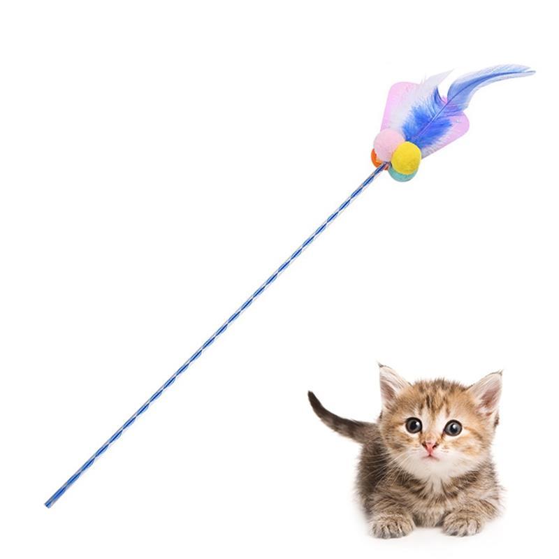 1pcs Cat Wand Pom Faux Feather Toy For Cute Pets Funny Interactive Kitten Teaser Stick Gatos Pet Supplies Toys
1pcs Cat Wand Pom Faux Feather Toy For Cute Pets Funny Interactive Kitten Teaser Stick Gatos Pet Supplies Toys