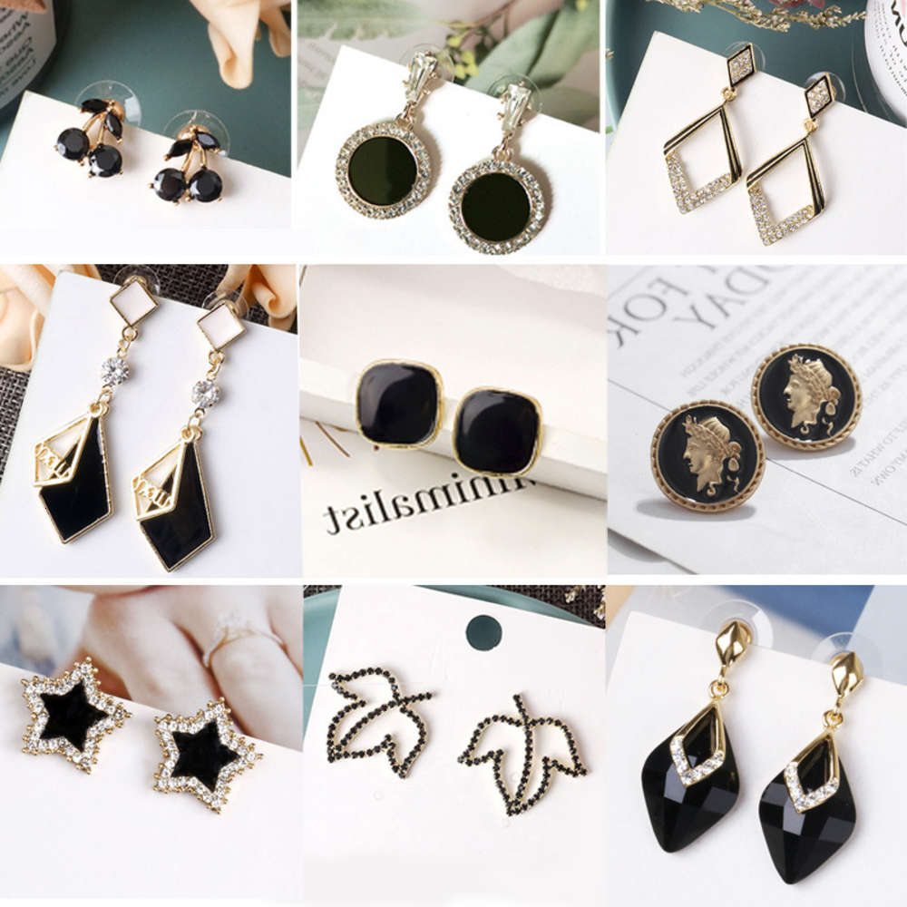 earrings 925 silver needle style temperament personality net red oil geometric black is Korean trend Earrings, Golden
earrings 925 silver needle style temperament personality net red oil geometric black is Korean trend Earrings, Golden