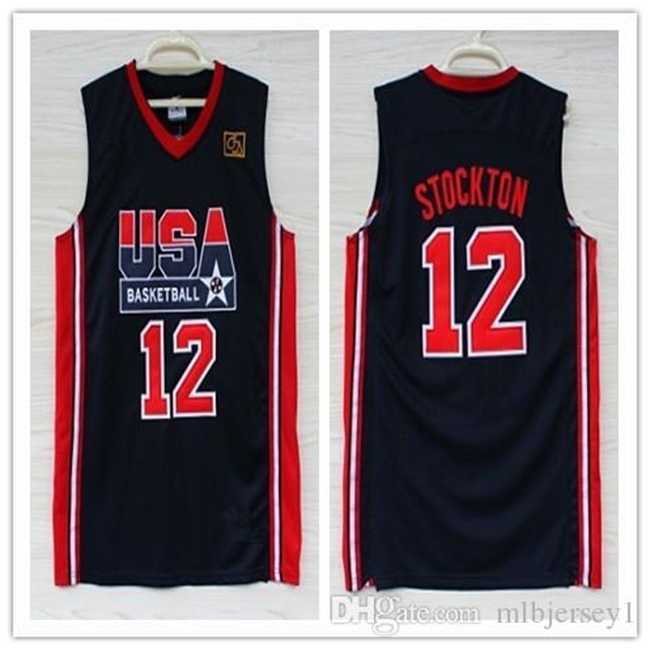 Men's 12 john stockton 1992 dream team usa Top Jersey,100% Stitched basketball Jersey XS- vest Jerseys Ncaa, Black
Men's 12 john stockton 1992 dream team usa Top Jersey,100% Stitched basketball Jersey XS- vest Jerseys Ncaa, Black