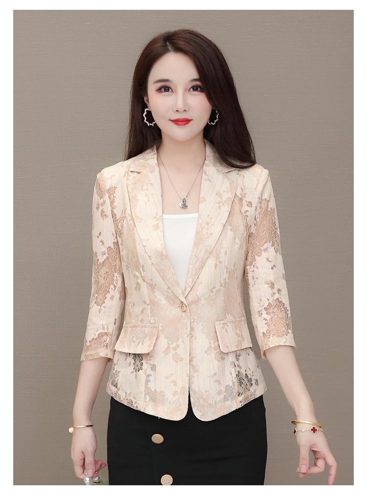 Women's Suits & Blazers Thin Lace Suit Jacket For Women 2021 Spring Summer Korean Fashion Temperament Leisure Half Sleeve Bleizer De Mujer, White
Women's Suits & Blazers Thin Lace Suit Jacket For Women 2021 Spring Summer Korean Fashion Temperament Leisure Half Sleeve Bleizer De Mujer, White