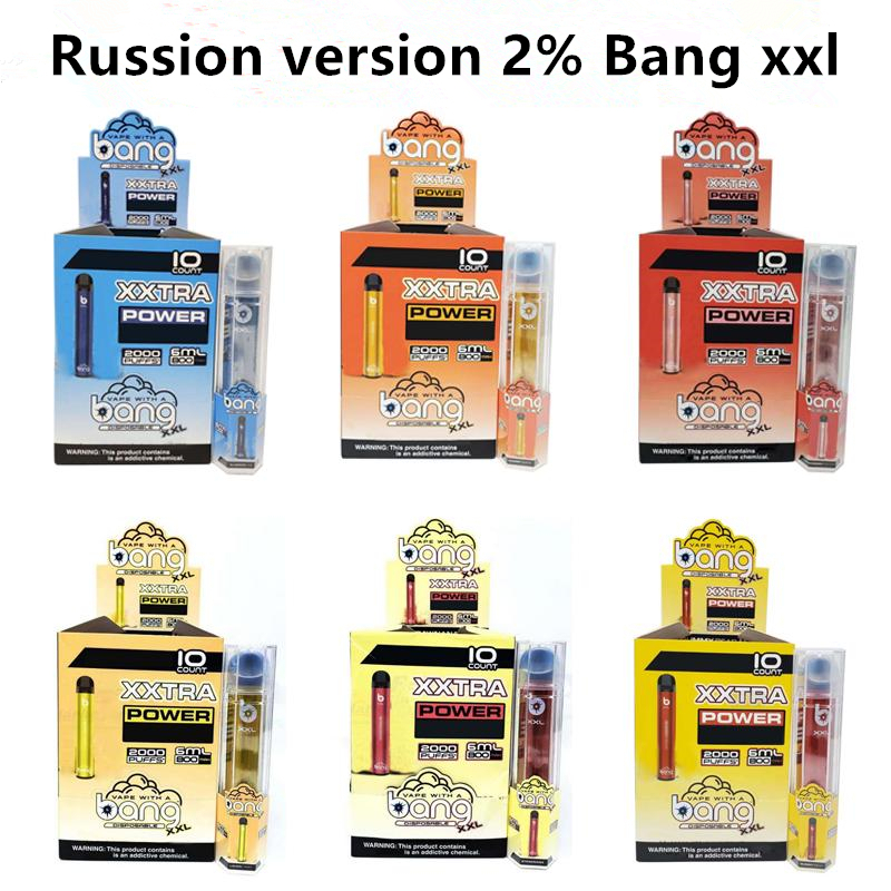 2000 Version 2% Xxl 800mAh Cigarettes Puffs Pods Disposable Russian Pen Device Bang Vapors 6ml 12 Empty Batterys Vapes Colors Pfphk
2000 Version 2% Xxl 800mAh Cigarettes Puffs Pods Disposable Russian Pen Device Bang Vapors 6ml 12 Empty Batterys Vapes Colors Pfphk