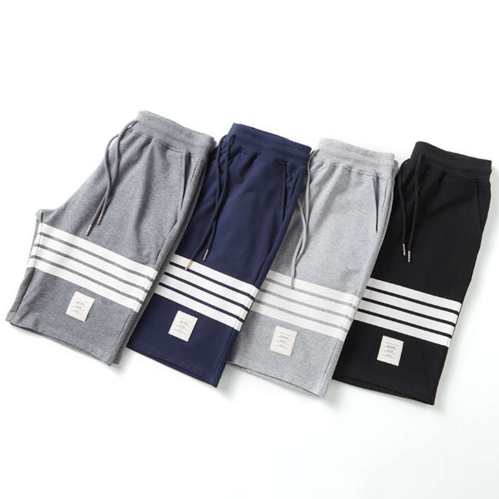 sweatshirts TB Capris sports casual shorts stripe stitching loose summer pants beach breeches men's pure cotton, White;black
sweatshirts TB Capris sports casual shorts stripe stitching loose summer pants beach breeches men's pure cotton, White;black