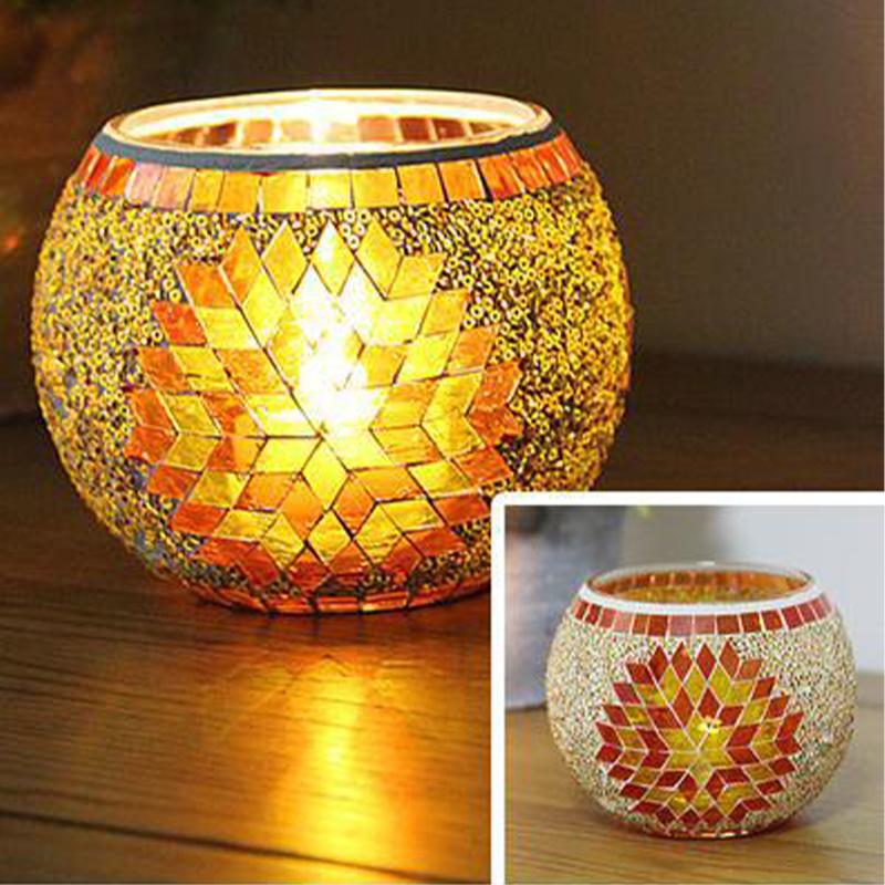 Candle Holders Holder Handmade Mosaic Romantic Candlelight Dinner Wedding Party Lamp Home Decoration Candelabra