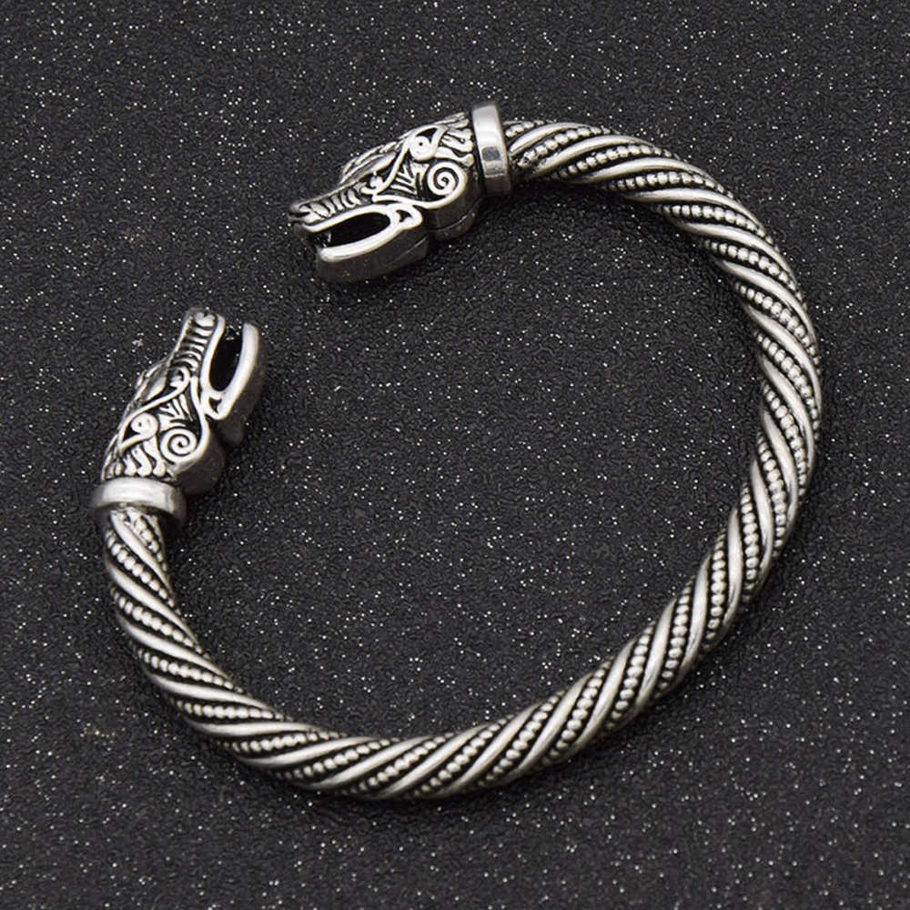Wolf Head Bracelet Viking Bracelet Teen Indian Jewelry Accessories Men Wristband Cuff Bracelets Women Bangles Stainless Steel Q0719
Wolf Head Bracelet Viking Bracelet Teen Indian Jewelry Accessories Men Wristband Cuff Bracelets Women Bangles Stainless Steel Q0719
