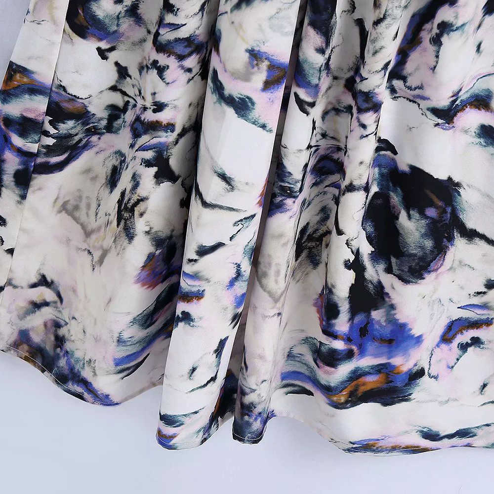 Women Dress Printed V-neck Elegant Fashion Casual Midi Woman Dresses Femme Robe Ropa Mujer Vestidos 210709