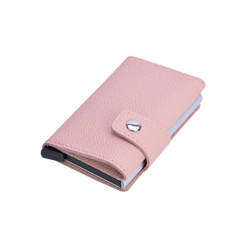 Rfid Genuine Leather Wallet Women Card Metal Mini Smart Short Case Money Bag Thin Pocket Wallets, Red;black
Rfid Genuine Leather Wallet Women Card Metal Mini Smart Short Case Money Bag Thin Pocket Wallets, Red;black