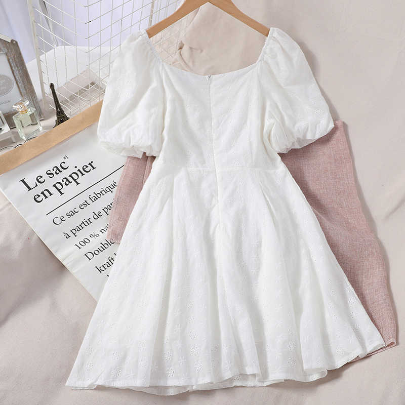 LY VAREY LIN Summer Solid Embroidery Hollow Out Slim Dress A Line Short sleeve High Waist Women 210526, Beige
LY VAREY LIN Summer Solid Embroidery Hollow Out Slim Dress A Line Short sleeve High Waist Women 210526, Beige