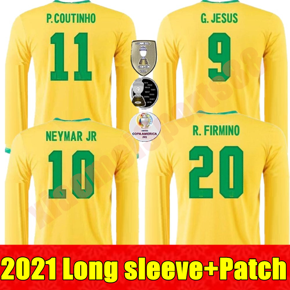 national team 2021 Brazis Long sleeve Home Soccer Jerseys 21 22 Brazils FIRMINO NEYMAR JR P.COUTINHO G.JESUS MARCELO Football Uniforms shirt
national team 2021 Brazis Long sleeve Home Soccer Jerseys 21 22 Brazils FIRMINO NEYMAR JR P.COUTINHO G.JESUS MARCELO Football Uniforms shirt