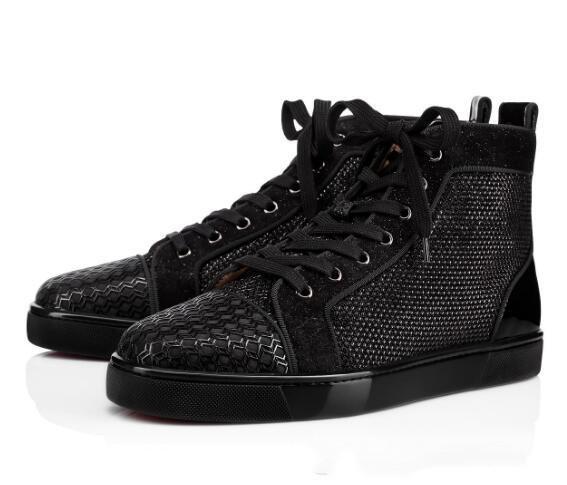 LOUBOUTIN CHRISTIAN Black Velvet Sneakers Louspiked Red Bottom Shoes Spikes Flat Men's/ Women Red Sole Sneakers,Luxury Party Dress Casua jkg, Colour 1
LOUBOUTIN CHRISTIAN Black Velvet Sneakers Louspiked Red Bottom Shoes Spikes Flat Men's/ Women Red Sole Sneakers,Luxury Party Dress Casua jkg, Colour 1